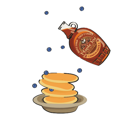 maplejoe_france yummy canada sunday brunch Sticker