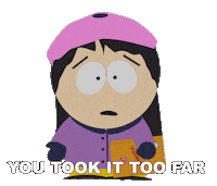 Wendy Testaburger Crossed The Line Sticker by South Park