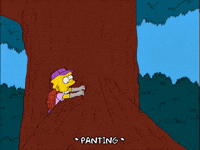 tired lisa simpson GIF