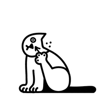 Cat Dandruff GIF by Jasper Van Gestel