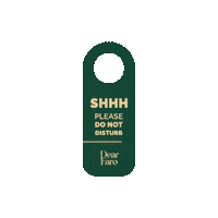 dearfaro clean holder do not disturb dear faro Sticker