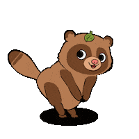 Tail Tanuki Sticker