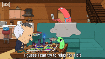 Game Night Relax GIF by Adult Swim