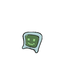 matjuse happy screen monitor springen Sticker