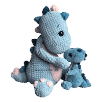 Leami dino crochet yarn amigurumi Sticker
