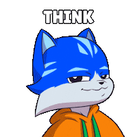 Think About It Sticker by Toshithecat