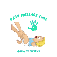 Nurture Babymassage Sticker by Connected Babies