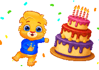 Happy Birthday Party Sticker by Lucas and Friends by RV AppStudios