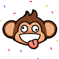 Tongue Wird Sticker by Chimpers