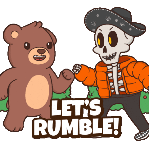 Lets Go Fight Sticker by BEARISH