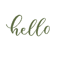 Calligraphy Hello Sticker