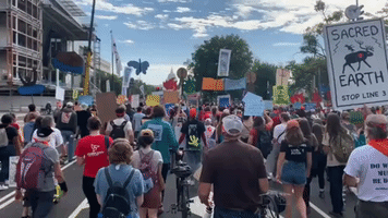 Protesters March Through Washington Demanding Action on Climate Change