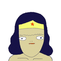 Hungry Wonder Woman Sticker by Alice Socal