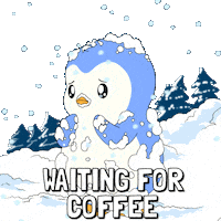 Freezing Still Waiting Sticker by Pudgy Penguins