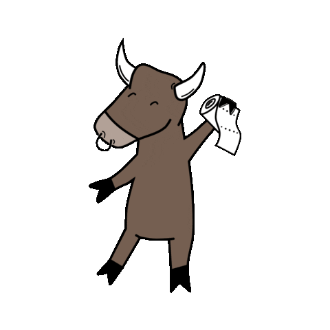 toilet paper poop Sticker