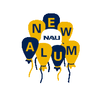University Balloons Sticker by NAUADV