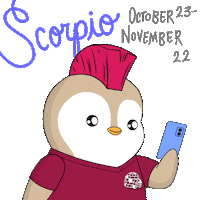 Zodiac Sign Penguin Sticker by Pudgy Penguins