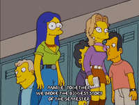 marge simpson journalism GIF
