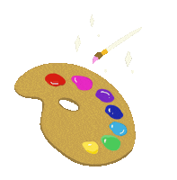 Art Paint Brush Sticker