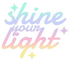 Shine Your Light Love Sticker by Guided by Light Art