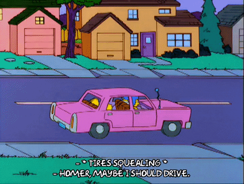 homer simpson broken image GIF