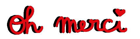 French Merci Sticker