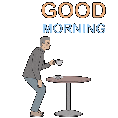 Coffee Morning Sticker by Gudim