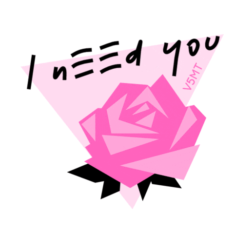I Need You Love Sticker by V5MT