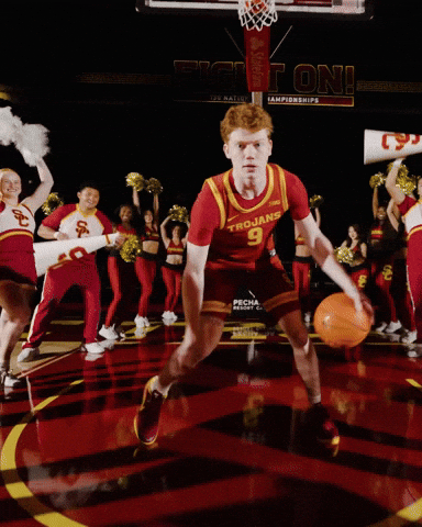 Basketball Hoops GIF by USC Trojans