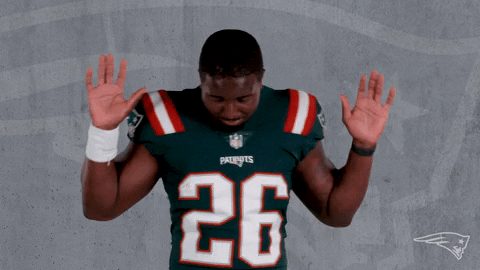 Sony Michel Reaction GIF by New England Patriots