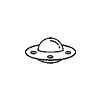 plana_earth space earth planet ufo Sticker