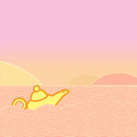 molangofficialpage cute animation genie cartoon GIF