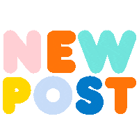 New Post Words Sticker by Math