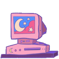 Aidadaism 90s radio computer plants Sticker