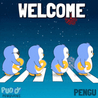 New Year Penguin GIF by Pudgy Penguins