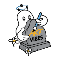 Art Halloween Sticker