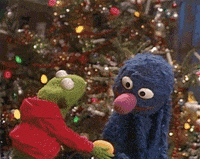 muppetwiki christmas gift presents sesame street GIF