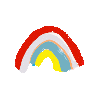 Rainbow Sticker by Eleanor Bowmer