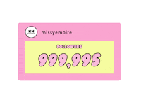 One Million Followers Sticker by Missy Empire