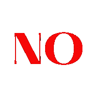 No No No Sticker by Maryanne Chisholm - MCArtist