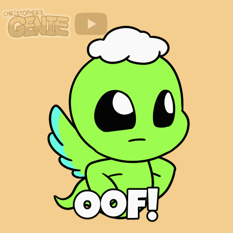 Uh Oh Pain GIF by Christophers Genie
