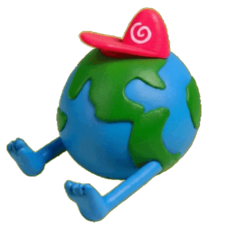 World Earth Sticker by Juan Billy