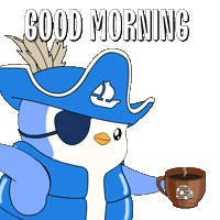 Happy Good Morning Sticker by Pudgy Penguins
