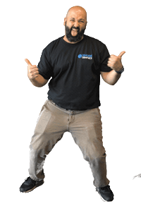 Happy Sticker by Seaside Graphics