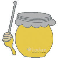 Breakfast Bee Sticker by hodum_gmbh