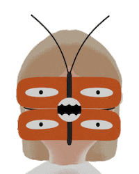 Horror Butterfly Sticker by thezohardvir