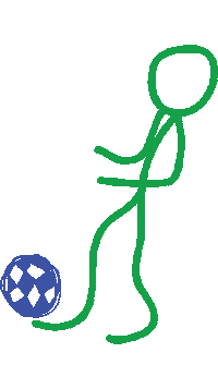 Football Playing Sticker