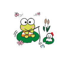 Happy Fish Sticker by Sanrio License Europe