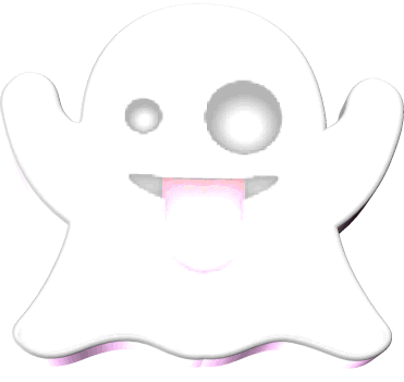 ghost emoji STICKER by AnimatedText