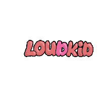 Lettering Loud Kid Sticker by mac clem